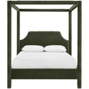  Color_Green  Size_Full  -- Dawson Green Velvet Upholstered Full Bed IMAGE 3