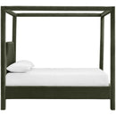  Meridian Dawson Green Velvet Upholstered Full Bed IMAGE 4