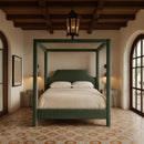  Color_Green  Size_King  -- Dawson Green Velvet Upholstered King Bed IMAGE 2
