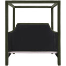  Meridian Dawson Green Velvet Upholstered Queen Bed IMAGE 5