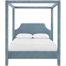  Color_Light Blue  Size_King  -- Dawson Light Blue Velvet Upholstered King Bed IMAGE 3