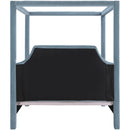  Color_Light Blue  Size_Queen  -- Dawson Light Blue Velvet Upholstered Queen Bed IMAGE 5