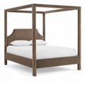  Color_Taupe  Size_Full  -- Dawson Taupe Velvet Upholstered Full Bed IMAGE 1