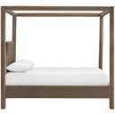  Meridian Dawson Taupe Velvet Upholstered Full Bed IMAGE 4