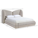  Color_Beige  Size_Full  -- Meridian Elowen Upholstered Platform Bed IMAGE 10
