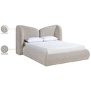  Meridian Elowen Beige Chenille Fabric Upholstered Full Bed IMAGE 11