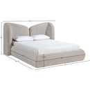  Color_Beige  Size_King  -- Elowen Beige Chenille Fabric Upholstered King Bed IMAGE 10