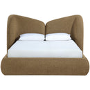  Meridian Elowen Brown Chenille Fabric Upholstered King Bed IMAGE 2