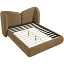  Meridian Elowen Brown Chenille Fabric Upholstered King Bed IMAGE 6