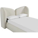  Color_Cream  Size_Full  -- Elowen Cream Chenille Fabric Upholstered Full Bed IMAGE 5