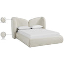  Color_Cream  Size_King  -- Elowen Cream Chenille Fabric Upholstered King Bed IMAGE 11