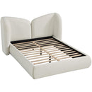  Color_Cream  Size_King  -- Elowen Cream Chenille Fabric Upholstered King Bed IMAGE 6