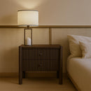  Color_Walnut -- Meridian Kivo 2 Drawer Nightstand IMAGE 2