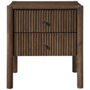  Color_Walnut -- Meridian Kivo 2 Drawer Nightstand IMAGE 3