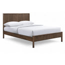  Color_Walnut  Size_Queen  -- Kivo Walnut Solid Wood Queen Bed IMAGE 1