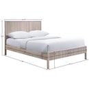  Color_Walnut  Size_Queen  -- Kivo Walnut Solid Wood Queen Bed IMAGE 7