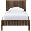  Color_Walnut  Size_Twin  -- Kivo Walnut Solid Wood Twin Bed IMAGE 3
