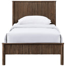  Meridian Kivo Walnut Solid Wood Twin Bed IMAGE 3