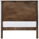  Color_Walnut  Size_Twin  -- Kivo Walnut Solid Wood Twin Bed IMAGE 5
