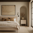  Meridian Kivo Natural Solid Wood Full Bed IMAGE 2