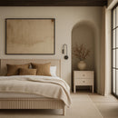 Color_Natural  Size_King  -- Kivo Natural Solid Wood King Bed IMAGE 2