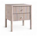  Color_Natural -- Kivo Natural Solid Wood Nightstand IMAGE 1