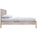  Color_Natural  Size_Queen  -- Kivo Natural Solid Wood Queen Bed IMAGE 4