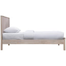  Color_Natural  Size_Twin  -- Kivo Natural Solid Wood Twin Bed IMAGE 4