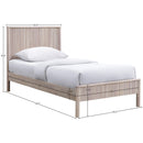  Color_Natural  Size_Twin  -- Kivo Natural Solid Wood Twin Bed IMAGE 7