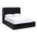  Color_Black / Taupe  Size_Full  -- Rava Black / Taupe Velvet Upholstered Full Bed IMAGE 9