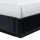  Color_Black / Taupe  Size_Queen  -- Rava Black / Taupe Velvet Upholstered Queen Bed IMAGE 5