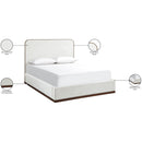  Color_Cream / Beige  Size_Full  -- Rava Cream / Beige Velvet Upholstered Full Bed IMAGE 10