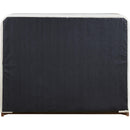  Color_Cream / Beige  Size_Queen  -- Rava Cream / Beige Velvet Upholstered Queen Bed IMAGE 4
