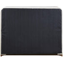  Meridian Rava Cream / Beige Velvet Upholstered Queen Bed IMAGE 4