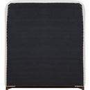  Color_Cream / Beige  Size_Twin  -- Rava Cream / Beige Velvet Upholstered Twin Bed IMAGE 4
