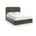  Color_Green / Brown  Size_Full  -- Rava Green / Brown Velvet Upholstered Full Bed IMAGE 1