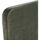  Meridian Rava Green / Brown Velvet Upholstered King Bed IMAGE 7