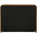  Color_Saddle / Brown  Size_Queen  -- Rava Saddle / Brown Velvet Upholstered Queen Bed IMAGE 4