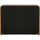  Meridian Rava Saddle / Brown Velvet Upholstered Queen Bed IMAGE 4