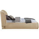  Color_Beige  Size_Twin  -- Sandro Beige Chenille Fabric Upholstered Twin Bed IMAGE 3