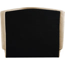  Meridian Sandro Beige Chenille Fabric Upholstered Twin Bed IMAGE 4