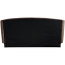  Meridian Sandro Brown Chenille Fabric Upholstered King Bed IMAGE 4