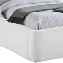  Color_Cream  Size_King  -- Sandro Cream Chenille Fabric Upholstered King Bed IMAGE 5