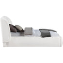  Color_Cream  Size_Twin  -- Sandro Cream Chenille Fabric Upholstered Twin Bed IMAGE 3