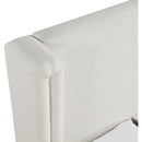  Size_King -- Solange Cream Linen Textured Fabric Upholstered King Bed IMAGE 8