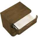  Meridian Tiberio Brown Oak Veneer And Solid Wood Nightstand IMAGE 11