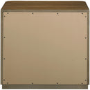  Meridian Tiberio Brown Oak Veneer And Solid Wood Nightstand IMAGE 4