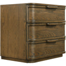  Meridian Tiberio Brown Oak Veneer And Solid Wood Nightstand IMAGE 7