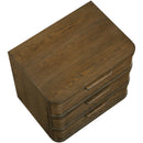  Meridian Tiberio Brown Oak Veneer And Solid Wood Nightstand IMAGE 9