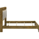  Size_Queen -- Henderson 222971Q 57-inch Eastern Queen Bookcase Panel Bed - Medium Oak IMAGE 6